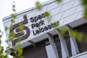 Space Park Leicester building sign