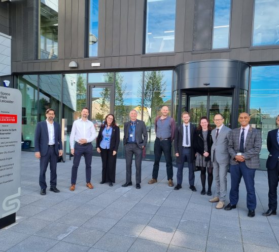 UK Space Agency visit to Space Park Leicester