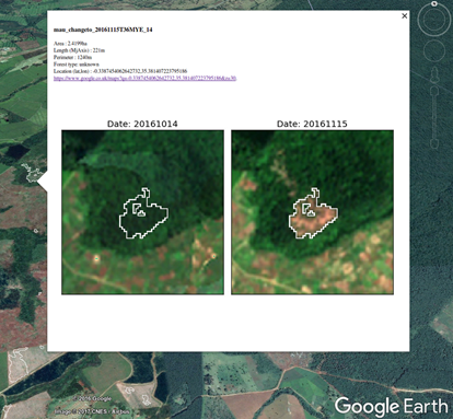 Deforestation detection in Mau Forest, Kenya