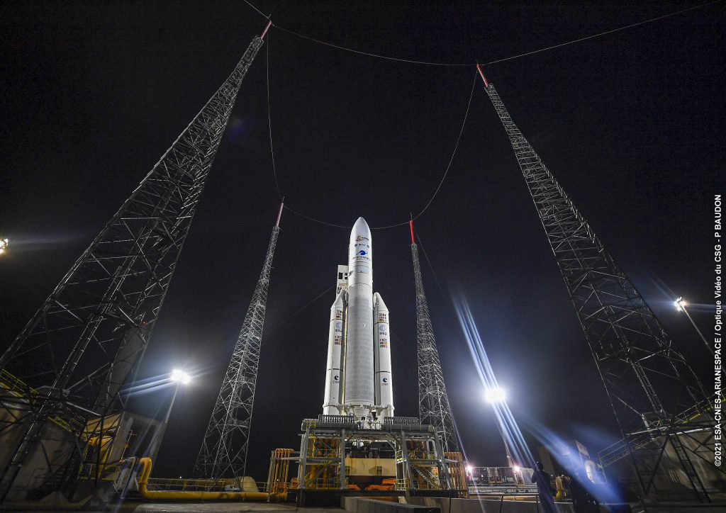 James Webb Space Telescope aboard the Ariane 5